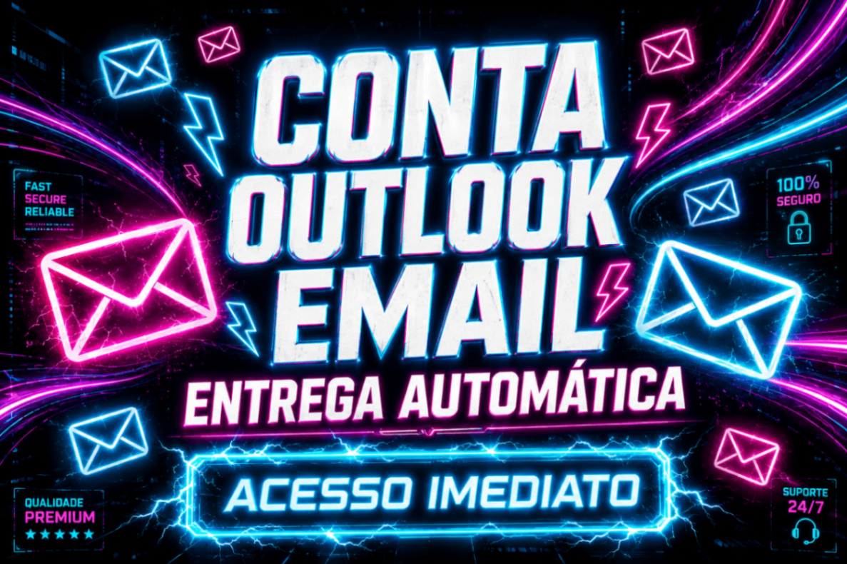 Contas Outlook Emails — Acesso Completo com Entrega Automática Imediata